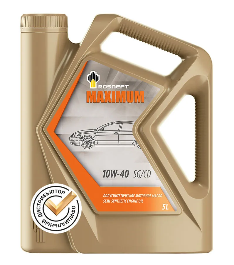 Масло моторное ROSNEFT MAXIMUM 10W-40 5л 40814350