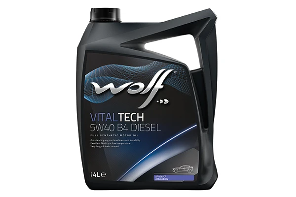 Изображение Масло моторное WOLF VITALTECH B4 DIESEL 5W-40 4л 26116/4 Масло моторное WOLF VITALTECH B4 DIESEL 5W-40 4л 26116/4