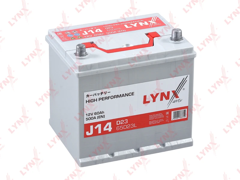 Стартерная аккумуляторная батарея LYNXAUTO J14