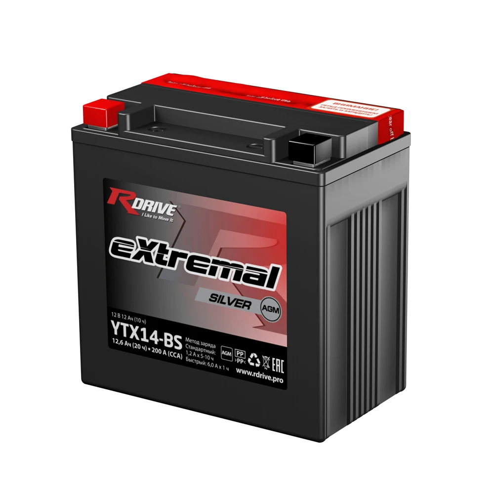 Аккумулятор ytx14bs RDrive YTX14BS