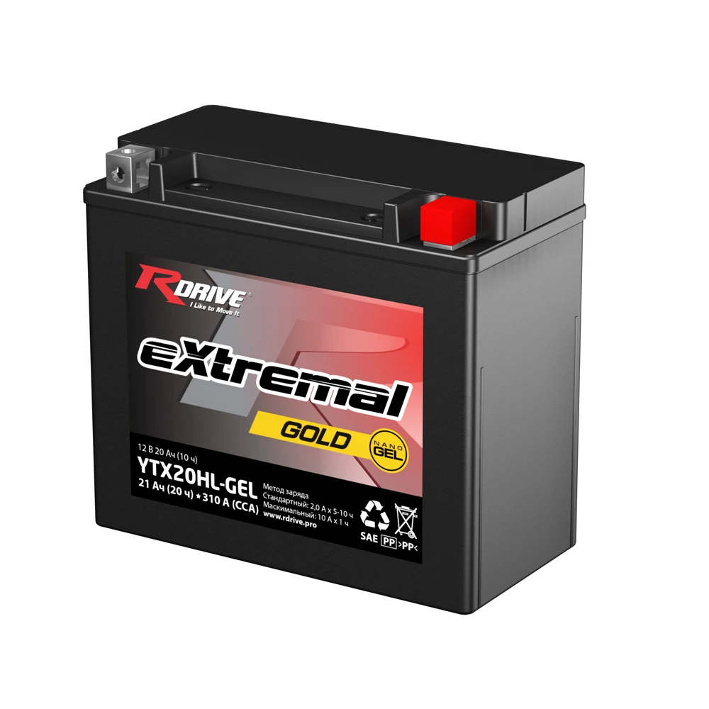 Аккумулятор 18 ач 310 а RDrive YTX20HL-GEL