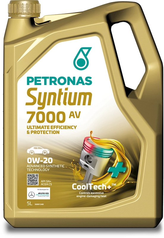 Масло моторное PETRONAS SYNTIUM 7000 AV 0W-20 5л 70410M12EU