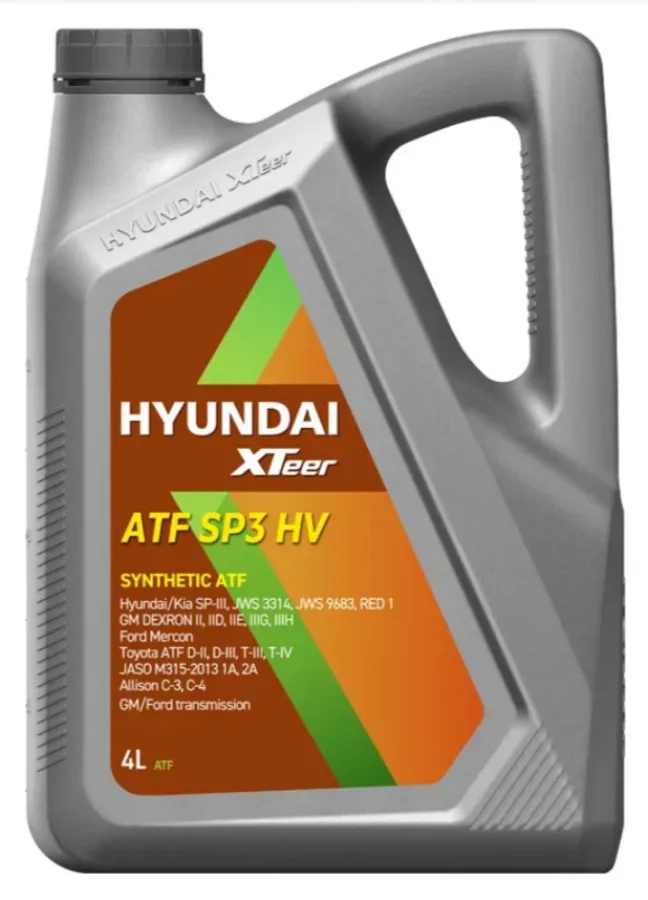 Трансмиссионное масло HYUNDAI XTEER ATF SP3 HV 4л 1041415