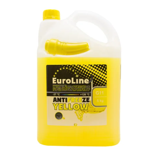 Антифриз 5кг - готовый желтый, YELLOW G11 EUROLINE AF YELLOW 5 EUROLINE