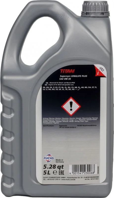 Изображение Масло моторное FUCHS 0W-30 5л 601411663 Масло моторное FUCHS 0W-30 5л 601411663