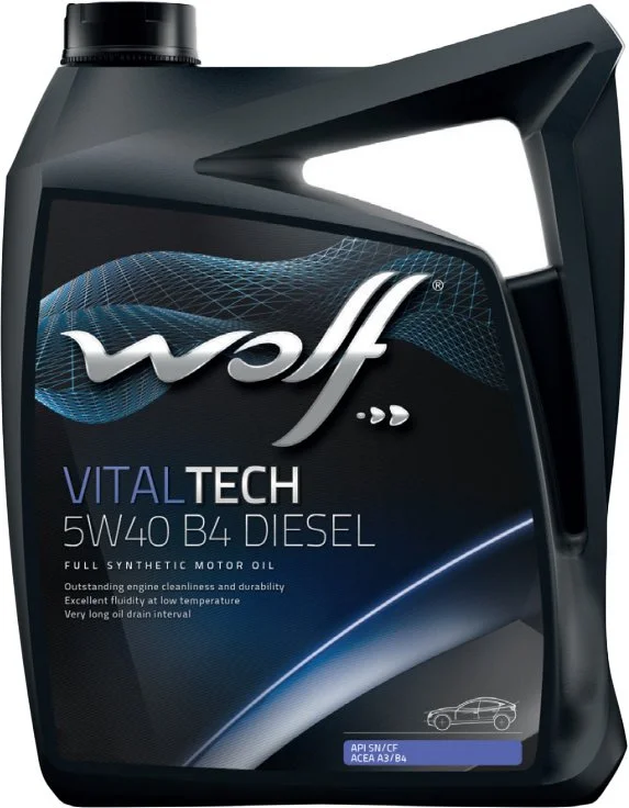 Масло моторное WOLF VITALTECH B4 DIESEL 5W-40 5л 26116/5