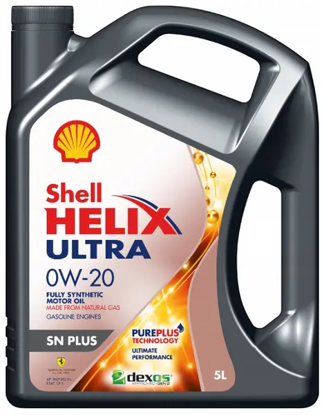 Масло моторное SHELL 0W-20 5л SHELL 0W20 HELIX ULTRA SN PLUS/5