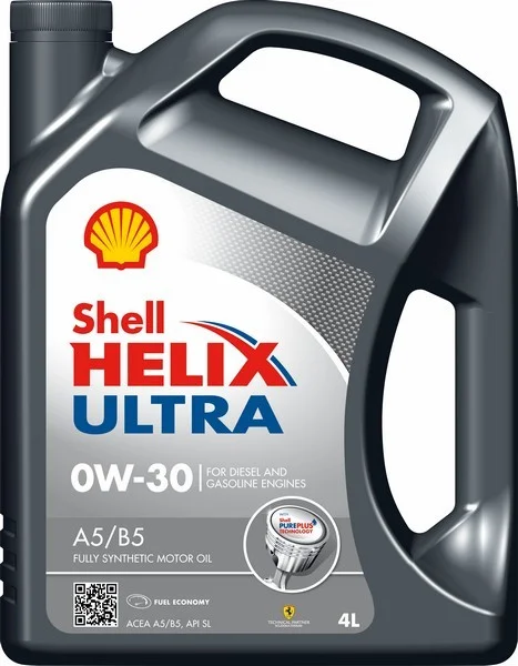 Масло моторное SHELL 0W-30 4л SHELL 0W30 HELIX ULTRA A5/B5/4