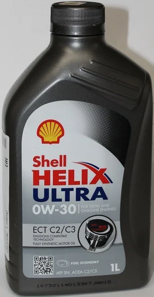 Масло моторное SHELL 0W-30 1л SHELL 0W30 HELIX ULTRA ECT C2/C3/1