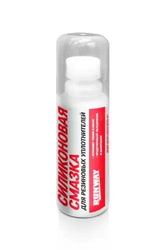 Изображение Смазка силиконовая RUNWAY для резиновых уплотнителей RW6131 Смазка силиконовая RUNWAY для резиновых уплотнителей RW6131