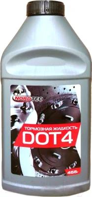 Жидкость тормозная NORDTEC DOT 4 0.9л nordtecdot4910