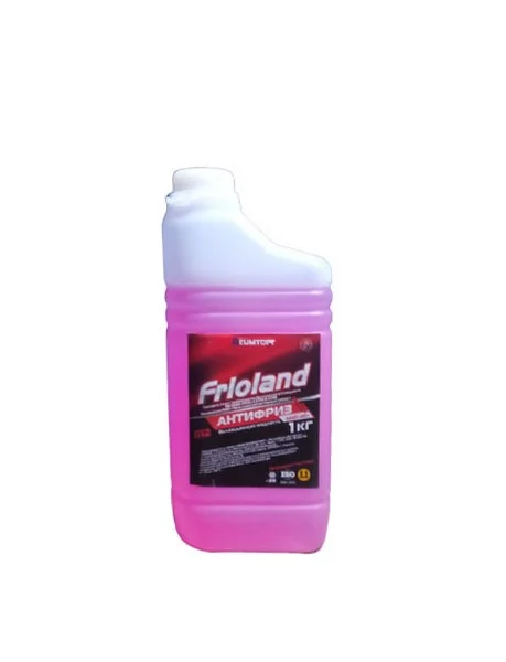 Антифриз 1кг - G12, готовый красный, карбоксилатный, c применением пакета присадок BASF, АМП-40+ FRIOLAND AF RED 1 BASF
