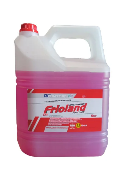 Антифриз 5кг - готовый красный, карбоксилатный, АМП-40 FRIOLAND AF RED 5 FRIOLAND
