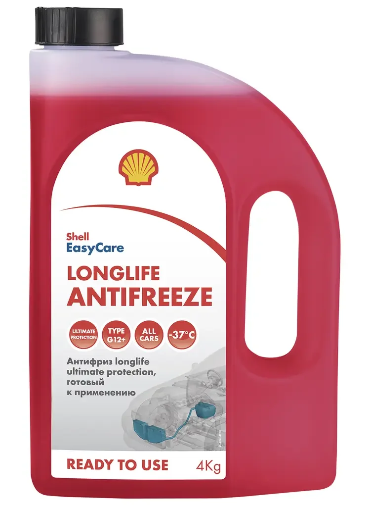 Антифриз готовый Shell longlife Ultimate 4кг SHELL PU74B