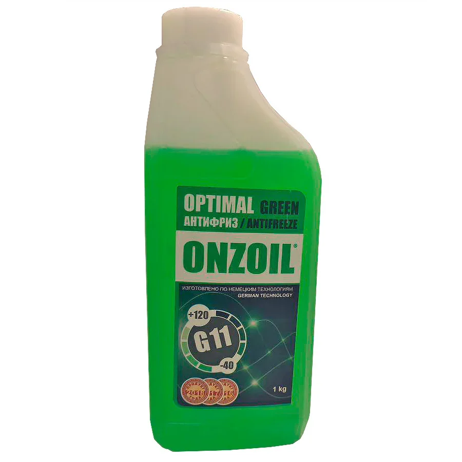 Антифриз ONZOIL ONZOIL OPTIMAL G11 GREEN 0,9 Л / 1 КГ (ЗЕЛЕНЫЙ)