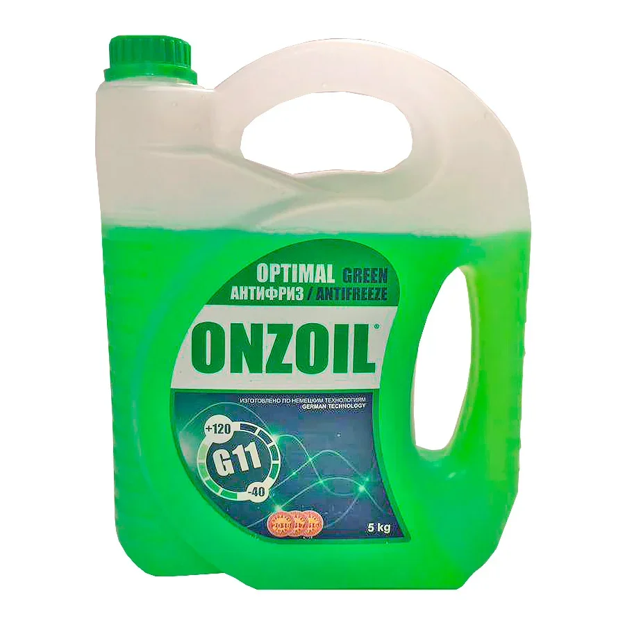 Антифриз ONZOIL ONZOIL OPTIMAL G11 GREEN 4,2 Л / 5 КГ (ЗЕЛЕНЫЙ)