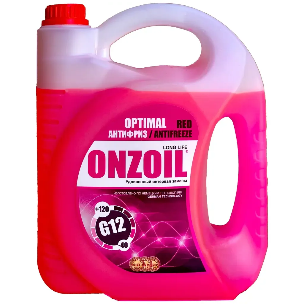 Антифриз ONZOIL ONZOIL OPTIMAL G12 RED 4,2 Л / 5 КГ (КРАСНЫЙ)