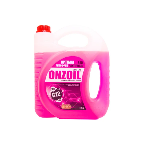 Антифриз ONZOIL ONZOIL OPTIMAL G12 RED EURO ST 4,2Л/5КГ (КР.)