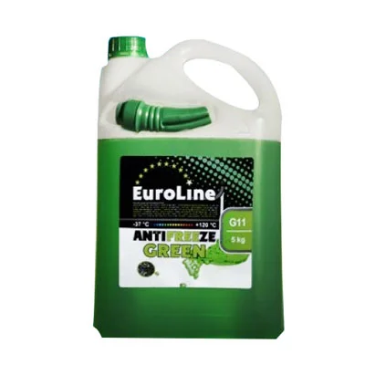 Антифриз EUROLINE EUROLINE GREEN G11 (ЗЕЛЕНЫЙ) 4,5 Л/5 КГ