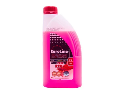 Антифриз EUROLINE EUROLINE RED G12 LL (КРАСНЫЙ) 0,91 Л/1 КГ