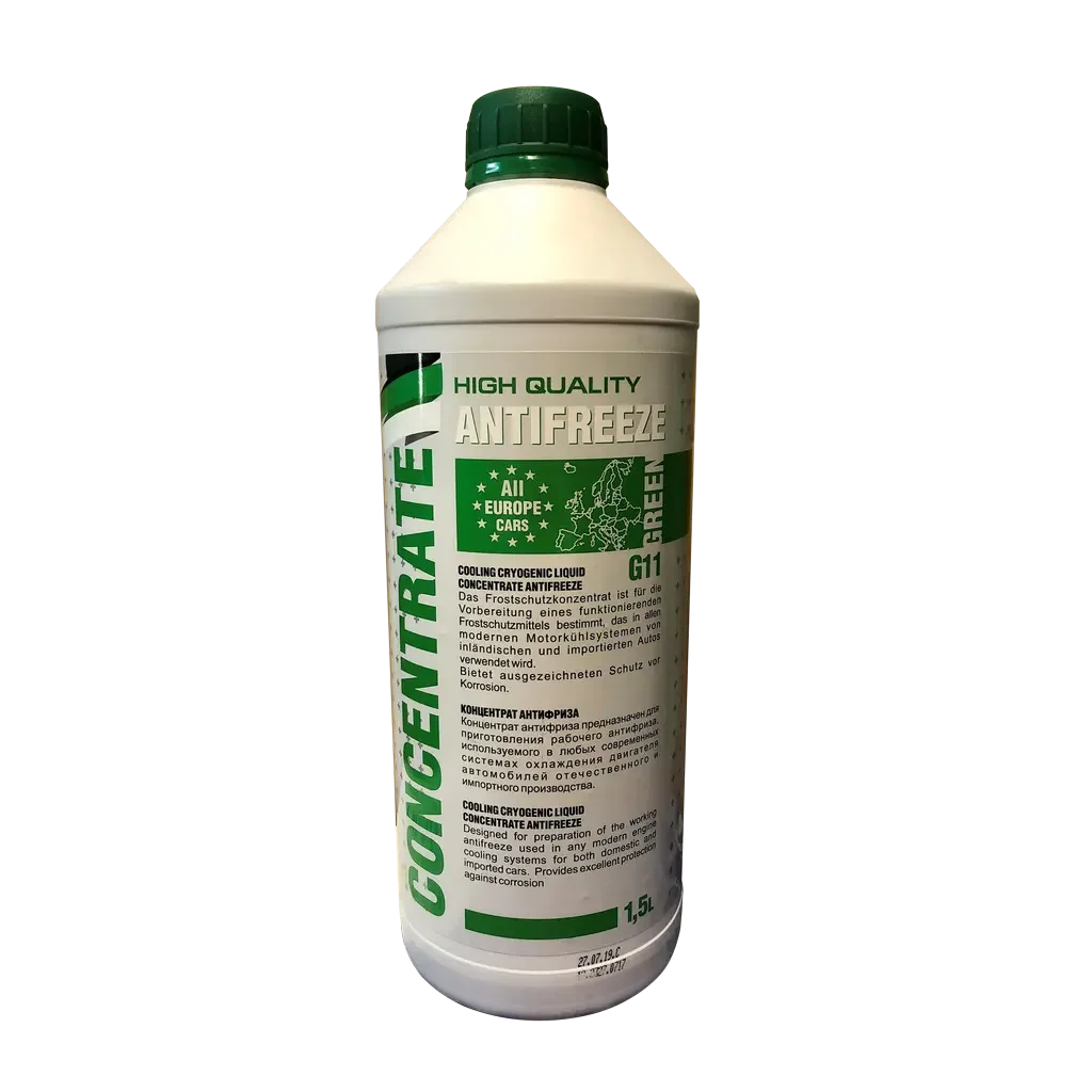 (11635) АНТИФРИЗ ЗЕЛЕНЫЙ1,5л (КОНЦЕНТРАТ) FELIX FELIX Prolonger / G11 1:1 до -38°С FELIX 430206246