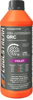 Концентрат антифриза QRC С фиолетовый 1,7 кг COOLSTREAM CS011214С