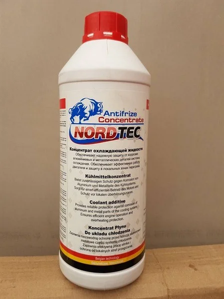 Антифриз (концентрат) 1,5 л, красный, G12 NORDTEC NT0115