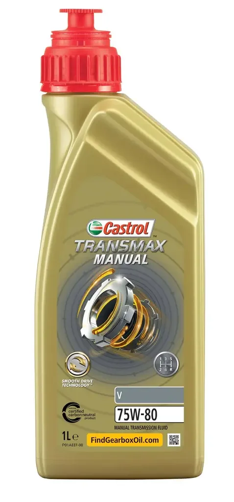 Трансмиссионное масло CASTROL TRANSMAX MANUAL V 75W-80 1л 15D7F9
