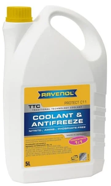 5лTTC(жел.кон)-08.21Trad.Тechn.Coolant Concentrate RAVENOL 1410100-005