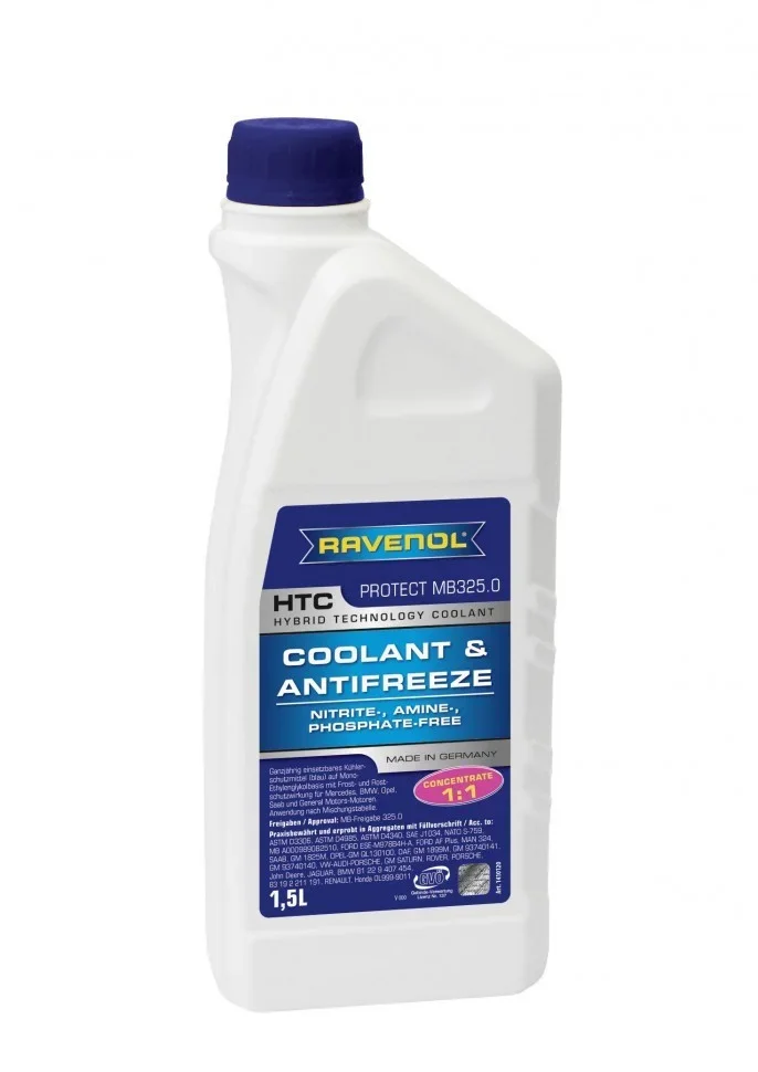 1,5лHTC(син)- 02.22 HybridCoolant Conc RAVENOL 1410120-150