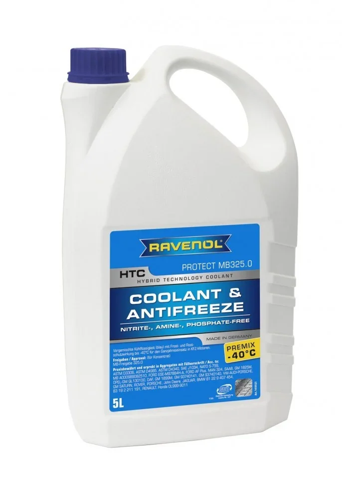 5лHTC(син.г)-11.21HybridTechnologyCoolantPremix-40 RAVENOL 1410121-005