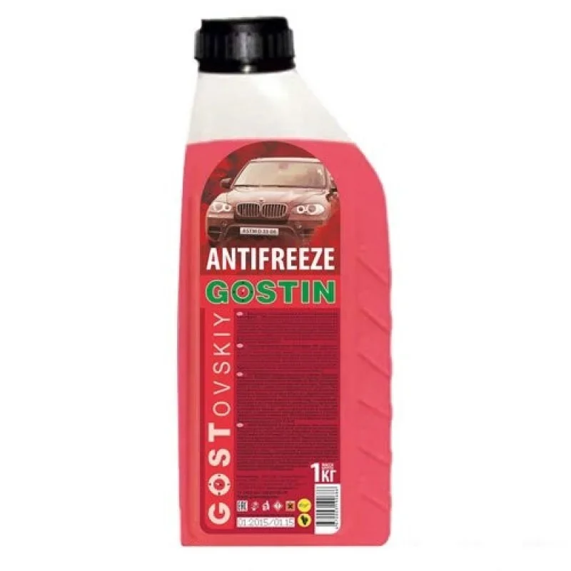 Антифриз-40 ''ГОСТовский'' красный 1кг/0,9л GOSTIN 803510