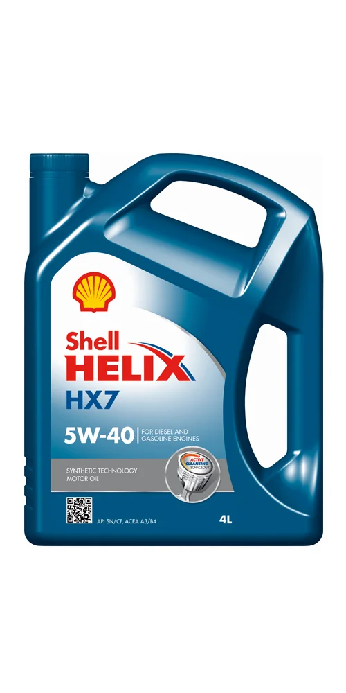Масло моторное SHELL 5W-40 4л 550051497