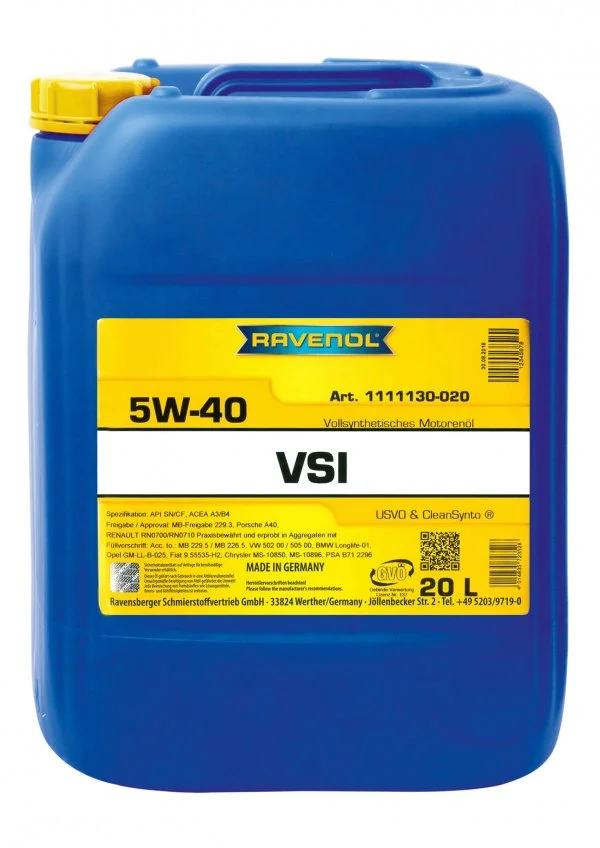 Масло моторное RAVENOL 5W-40 20л 1111130-020