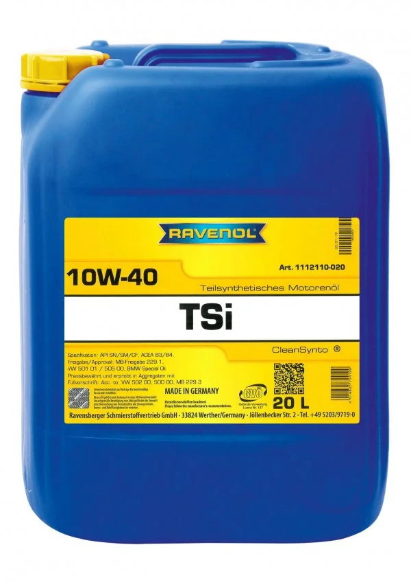 Масло моторное RAVENOL 10W-40 20л 1112110-020
