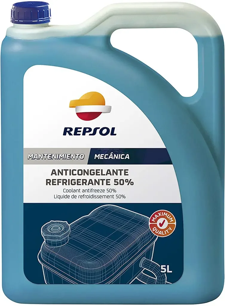 Антифриз ANTICONGELANTE REFRI. MQ PURO, 5 л канистра (Синий), Repsol 6304/R