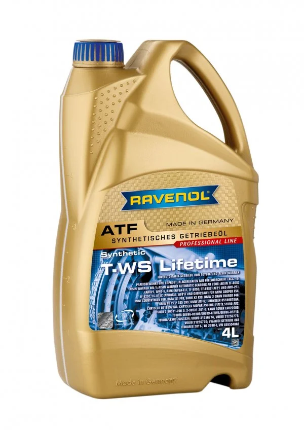 Трансмиссионное масло RAVENOL ATF T-WS LIFETIME 4л 1211106-004