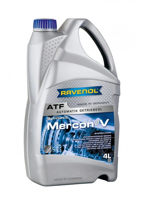 Трансмиссионное масло RAVENOL ATF MERCON V 4л 1212101-004