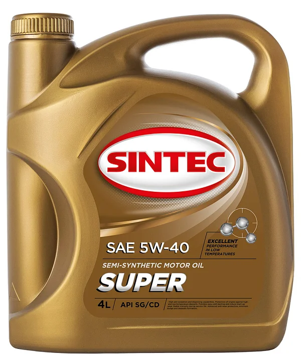 Масло моторное SINTEC 5W-40 4л 801822