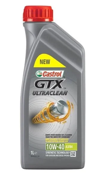 Масло моторное CASTROL GTX ULTRACLEAN 10W-40 1л CASTROL 10W40 GTX ULTRACLEAN A3/B4/1