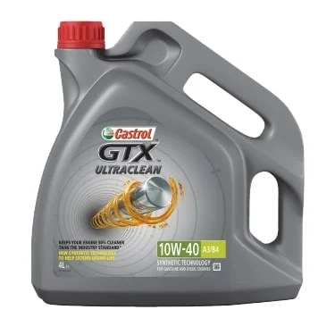 Масло моторное CASTROL 10W-40 4л CASTROL 10W40 GTX ULTRACLEAN A3/B4/4