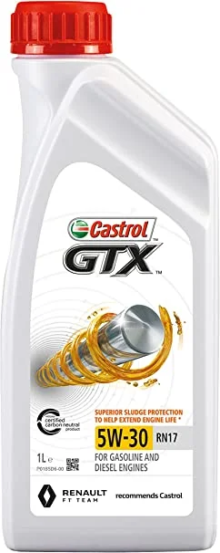 Масло моторное CASTROL 5W-30 1л CASTROL 5W30 GTX RN17/1