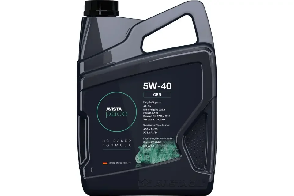 Масло моторное AVISTA 5W-40 4л 153292