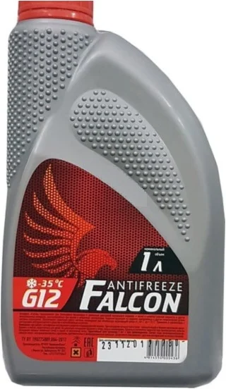 ANTIFREEZE G12 1кг красный ПЭТ FALCON FN0110P