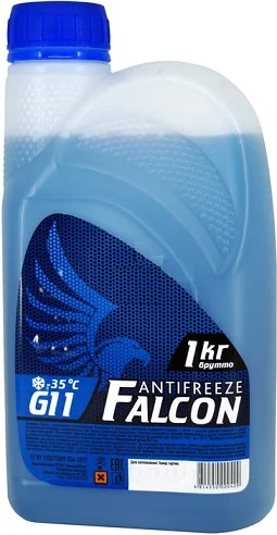 ANTIFREEZE G11 синий 1кг(прозрачная канистра) FALCON FN0310