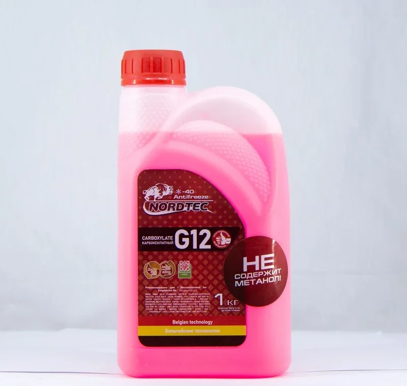 ANTIFREEZE G12 красный 1л по литру NORDTEC NT011001