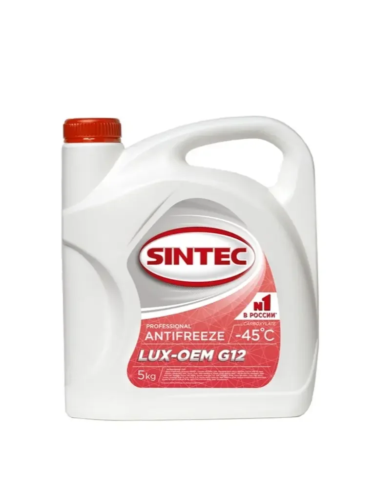 Антифриз Sintec-45 G12 Lux (красный) 5кг SINTEC 613503