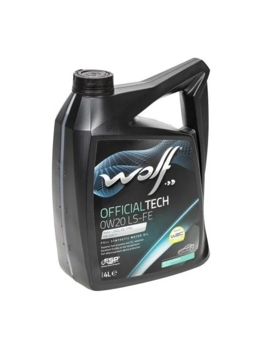 Масло моторное WOLF OFFICIALTECH 0W-20 4л 65631/4