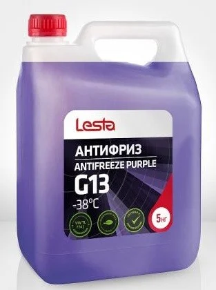 Жидк. охлаждающая Антифриз ANTIFREEZE PURPLE G13 -38C 5кг LESTA LES-AS-A38-G13RU/5
