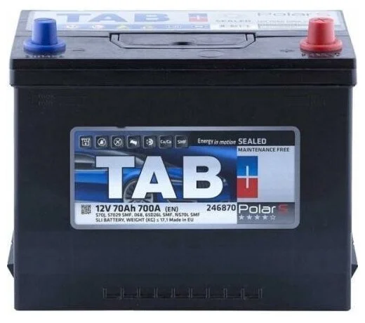 Polar S Asia 70 JR (700A. 260*175*218) Аккумулятор автомобильный TAB 246870